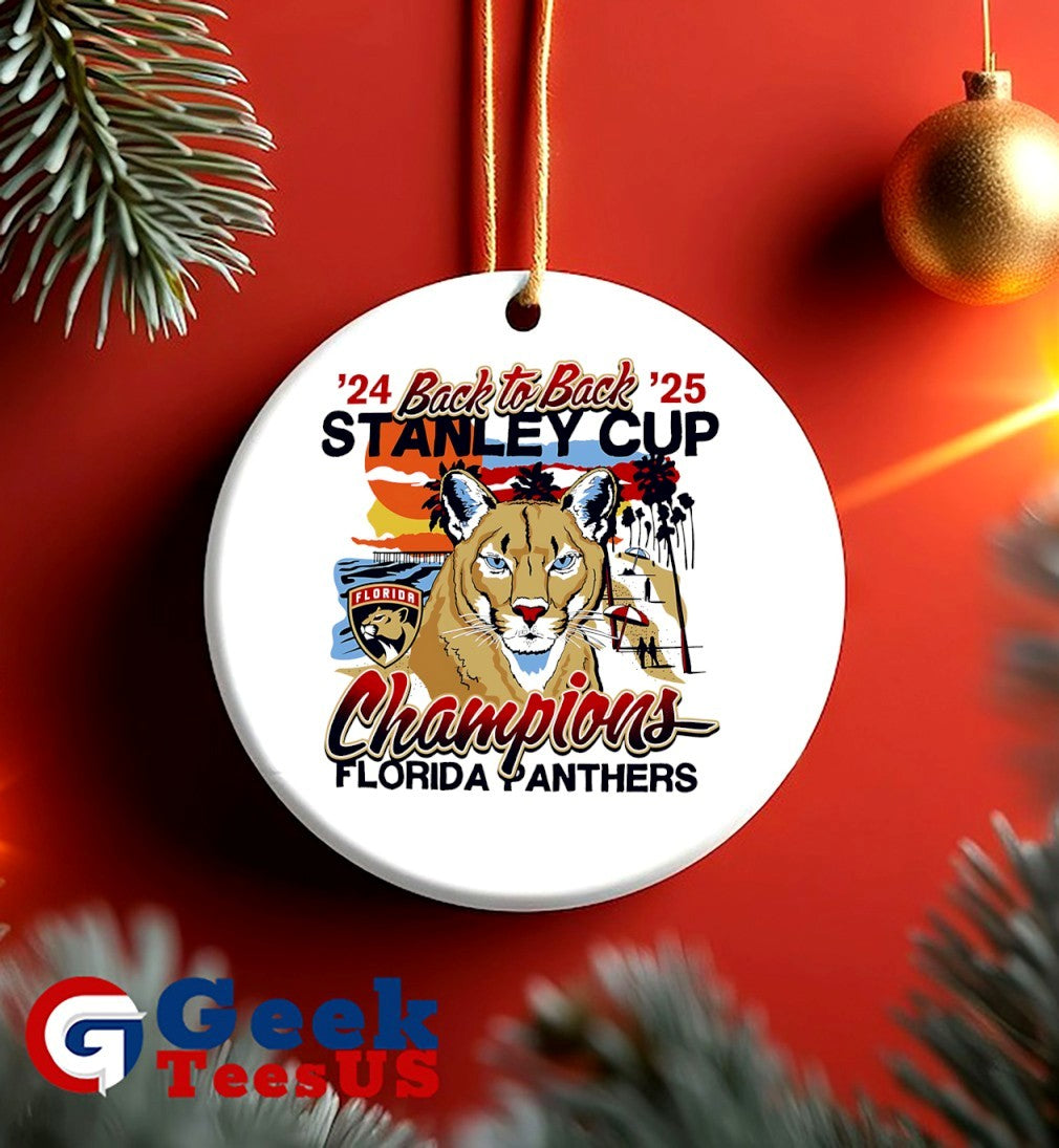 Florida Panthers hockey back to back 2024-2025 Stanley Cup Champions Sunset shirt