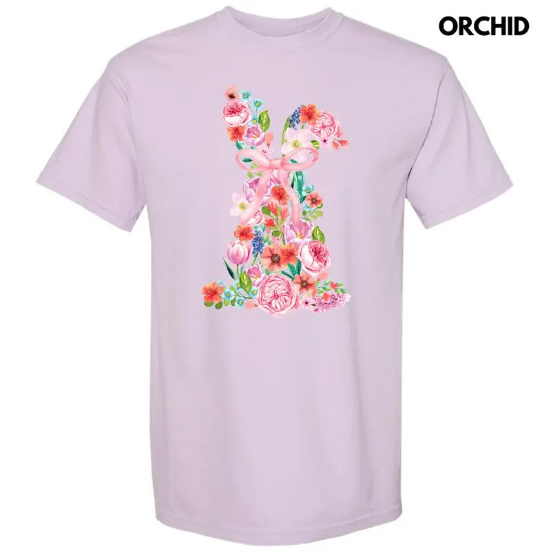 Flower Garden Bunny Comfort Colors T-Shirt 'NLB'