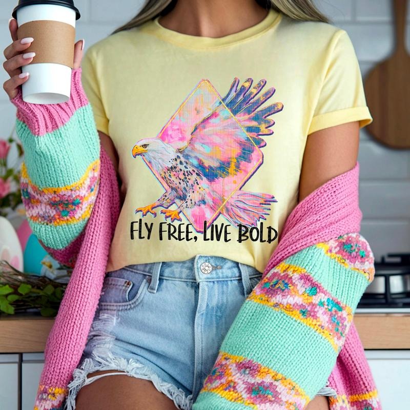 Fly Free DTF Transfers - THIS IS NOT A SHIRT