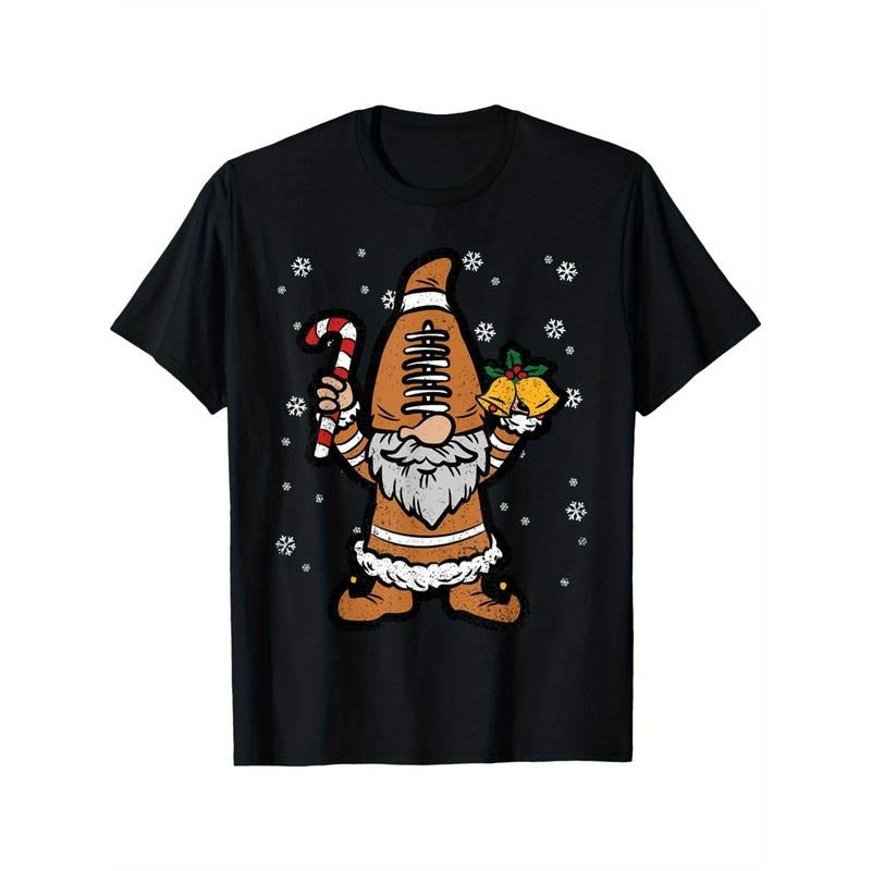 Football Gnome Christmas X-Mas Candy Cane Sport Snowflakes men T-Shirt made in usa Hoodie, Sweatshirt | DripVista.com