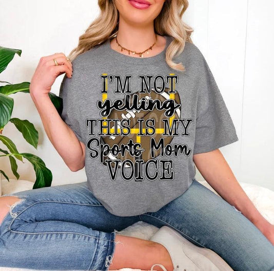 Football Sports Mom Voice DTF Transfers - THIS IS NOT A SHIRT
