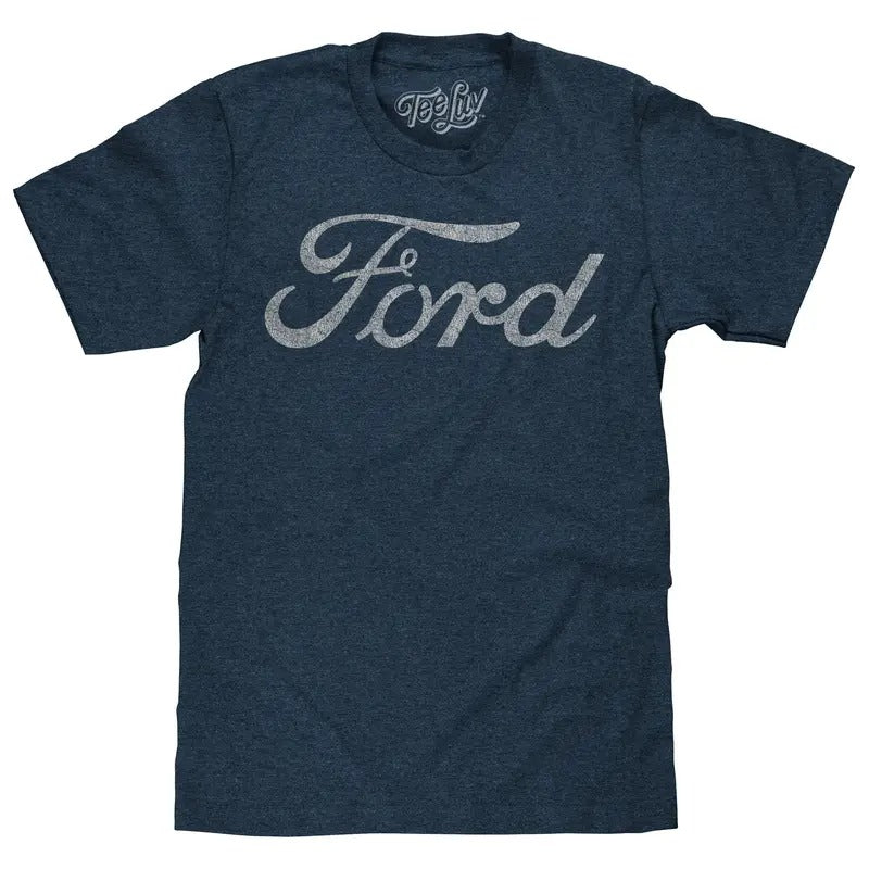 Ford Signature Script Logo T-Shirt - Navy