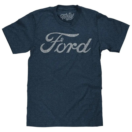 Ford Signature Script Logo T-Shirt - Navy