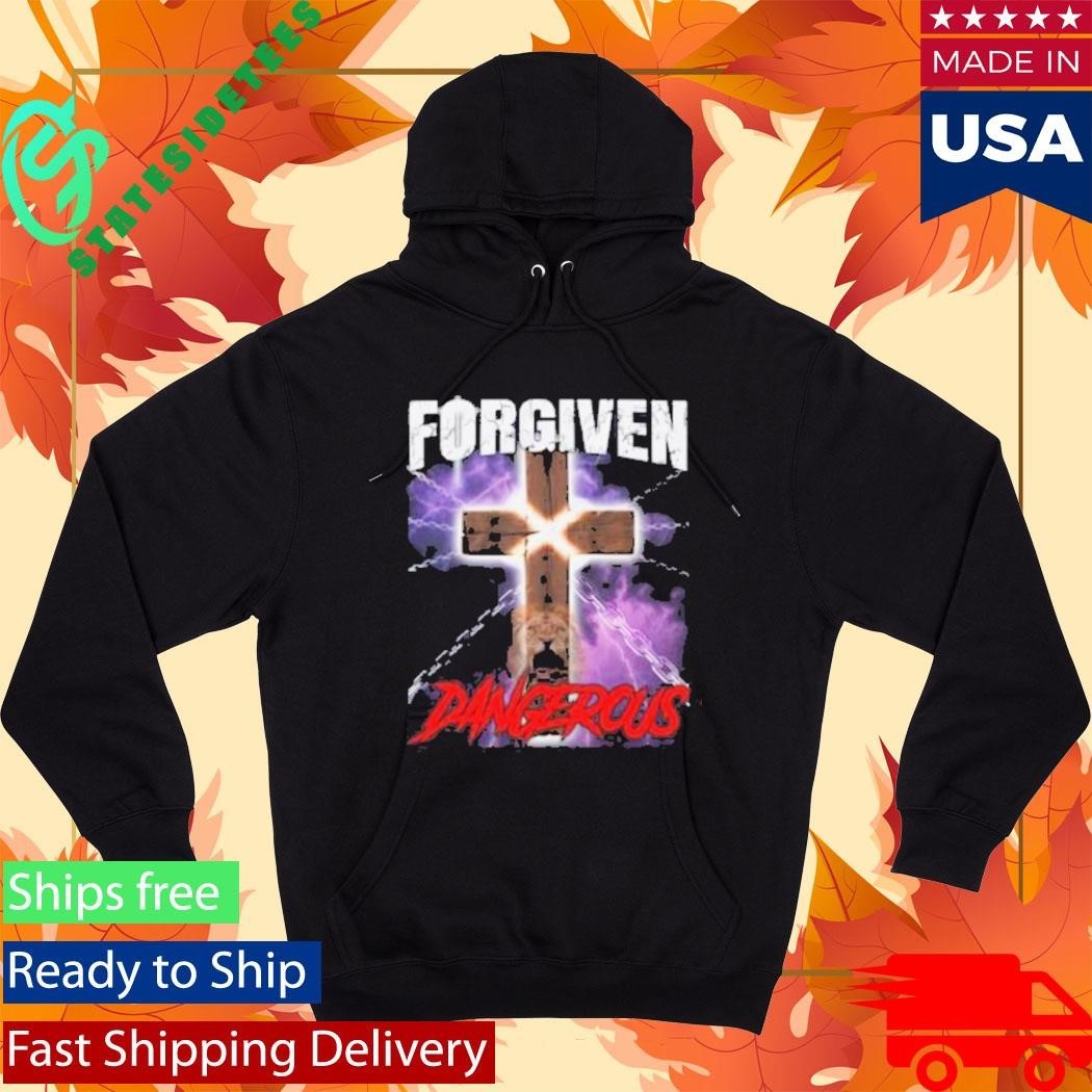 Forgiven & Dangerous Christian Lion Cross Shirt