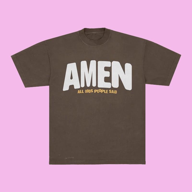 Forrest Frank AMEN Graphic T-Shirt, All God's People Said Tee, Christian Streetwear Shirt, Faith-Based Message, Unisex Menswear Womenswear Top