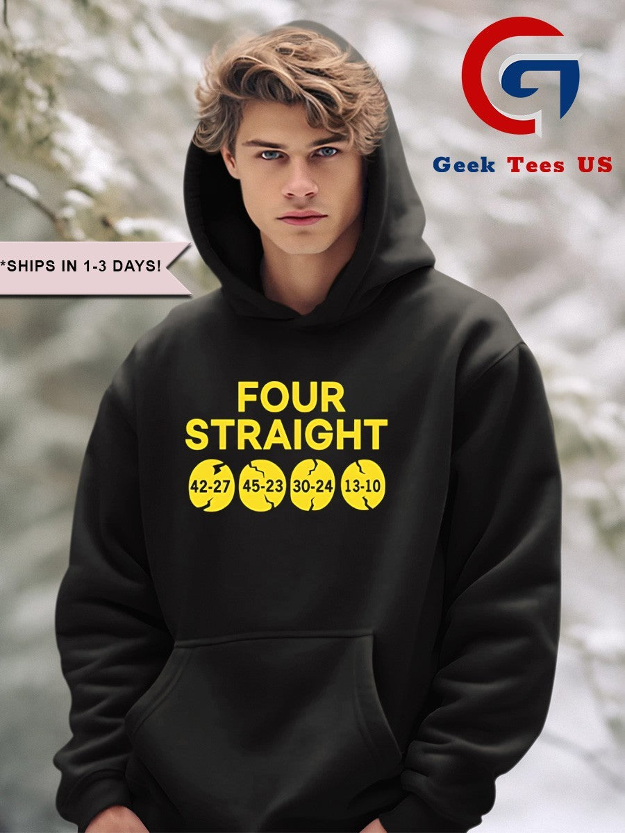 Four Straight 42-27 45-23 30-24 13-10 shirt