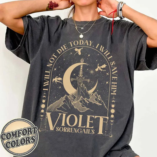 Fourth Wing Comfort Colors Shirt, Basgiath War College Shirt, Violet Sorrengail, Xaden Riorson, Gifts for Readers, Fantasy Book Dragon Shirt
