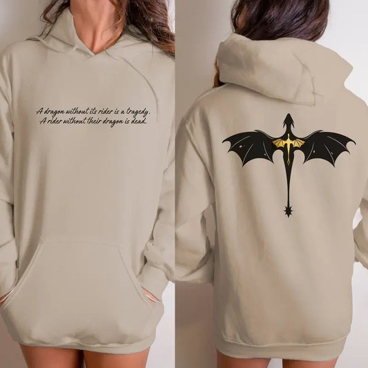 Fourth Wing Hoodie - Violets Relic - Violets Tattoo