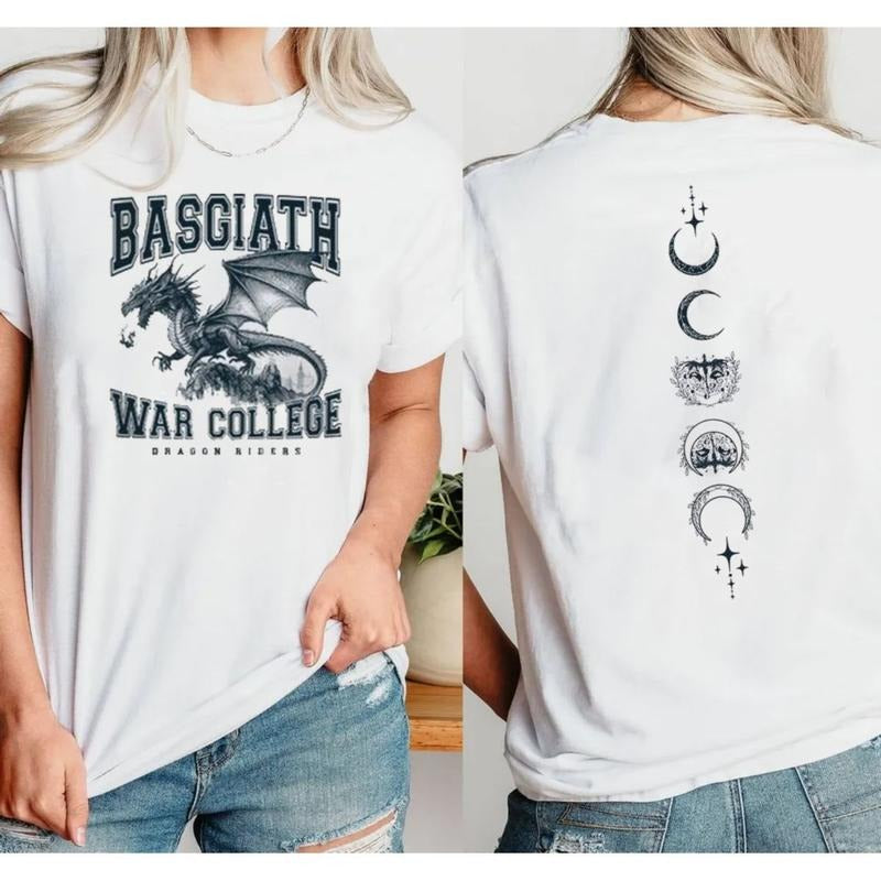 Fourth Wing Hoodie,Basgiath Dragon 4 Legs 2 Wings Dragon Shirt Sweatshirt, Dragon Rider Tshirt, Booktok Crewneck, College 2 Sided Sweatshirt