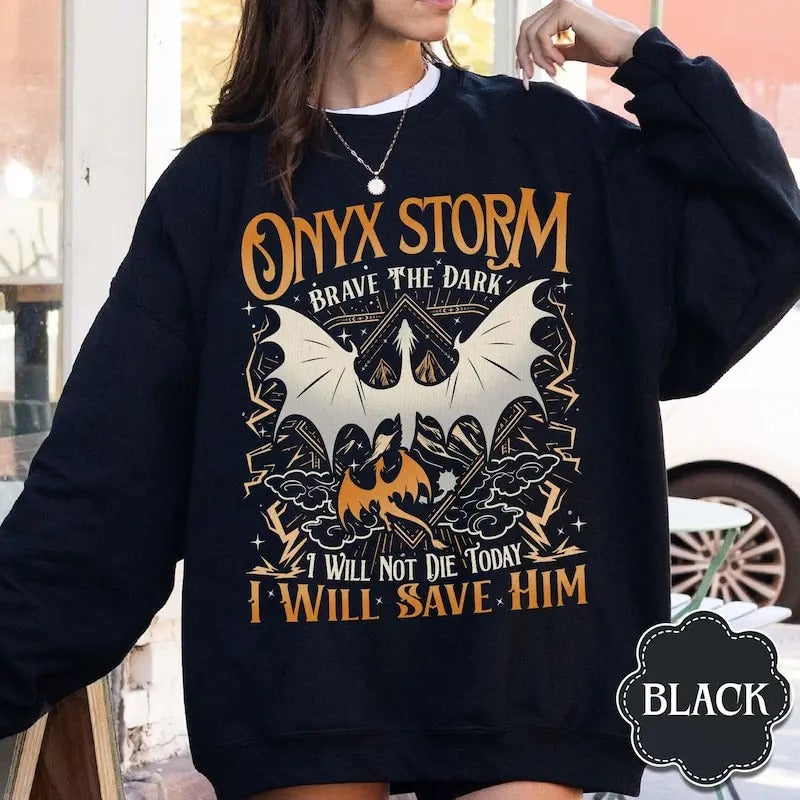 Fourth Wing Series Sweatshirt, Onyx Storm Shirt, Dragon Rider Shirt Bookish Shirt Gift for Book Lover, Violet Sorrengail Shirt, Fantasy Book