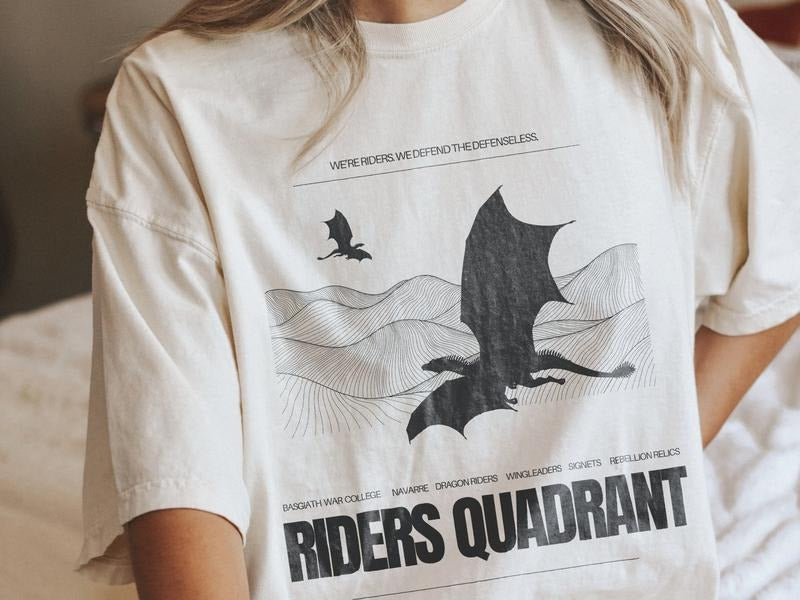 Fourth Wing Shirt Basgiath War College Riders Quadrant Rebecca Yarros Violet Sorrengail Xaden Riorson Enemies to Lovers...