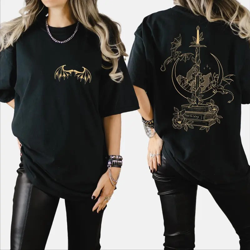 Fourth Wing Shirt, Basgiath Shirt, Violet Sorrengail, Bookish Shirt, Xaden Riorson, Quest Squad, Onyx Storm Tee