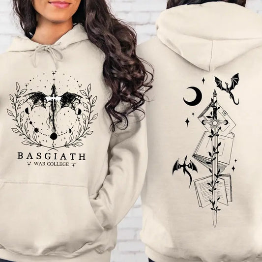 Fourth Wing Shirt, Basgiath War College 2-Sided Sweatshirt