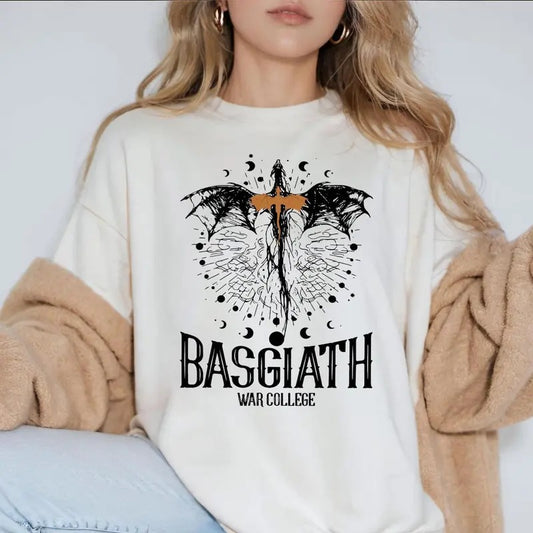 Fourth Wing Shirt, Basgiath War College Tee, Dragon Rider Sweater, Empyrean Series, Fourth Wing fan Shirt, Fantasy Reader Shirt