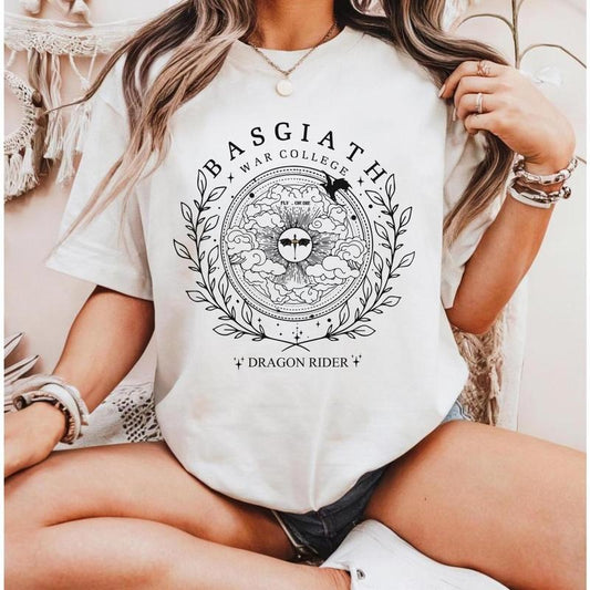 Fourth Wing Shirt, Dragon Rider Tee, Basgiath War College Shirt, Bookish Shirt, Violet Sorrengail, The Empyrean Series Tee, Xaden