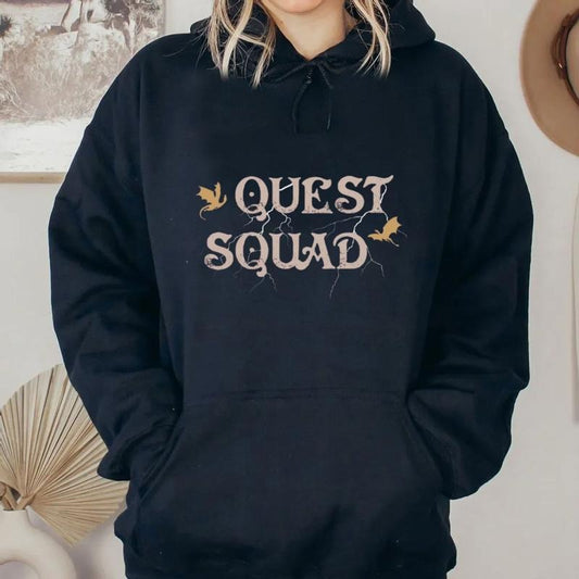 Fourth Wing Shirt,Quest Squad Sweatshirt, Fantasy Reader Gift, Onyx Storm Book Inspired Tee, Novel Book Lover, Bookworm Tee Sweater Pullover Tee