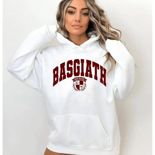 Fourth Wing Sweatshirt Basgiath War College Hoodie Fourth Wing Tshirt Dragon Rider Shirt Bookish Sweater The Empyrean Series Pullover Tee Tops Comfort