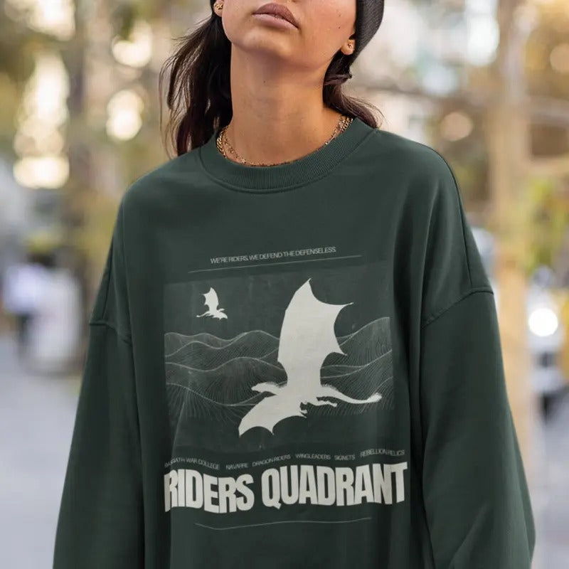 Fourth Wing Sweatshirt Basgiath War College Riders Quadrant Rebecca Yarros Dark Romance Booktok Sweatshirts Xaden Riorson...