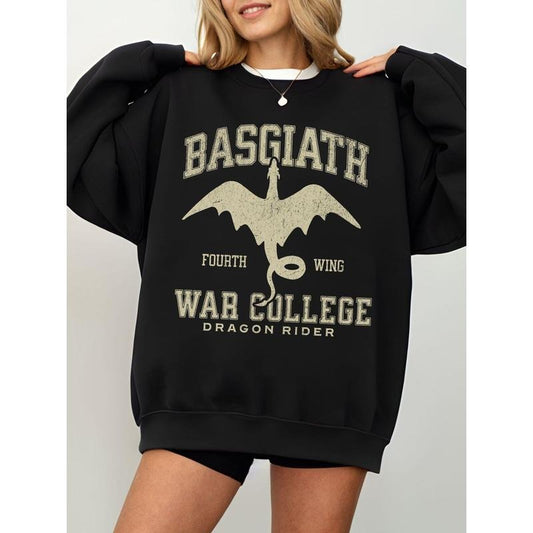 Fourth Wing Sweatshirt, Basgiath War College Sweater, Fourth Wing Dragon Rider, Fantasy Reader Gift, Bookish Shirt, Unisex Sweater Pullover Tee