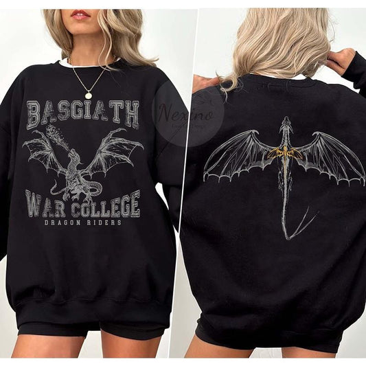 Fourth Wing Sweatshirt, Basgiath War College Sweater, Fourth Wing Shirt, Dragon Rider Shirt, Bookish Shirt, The Empyrean Series