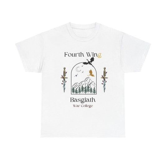 Fourth Wing shirt, Basgiath War College merch, fantasy romance apparel, dragon rider aesthetic, Violet and Xaden design,