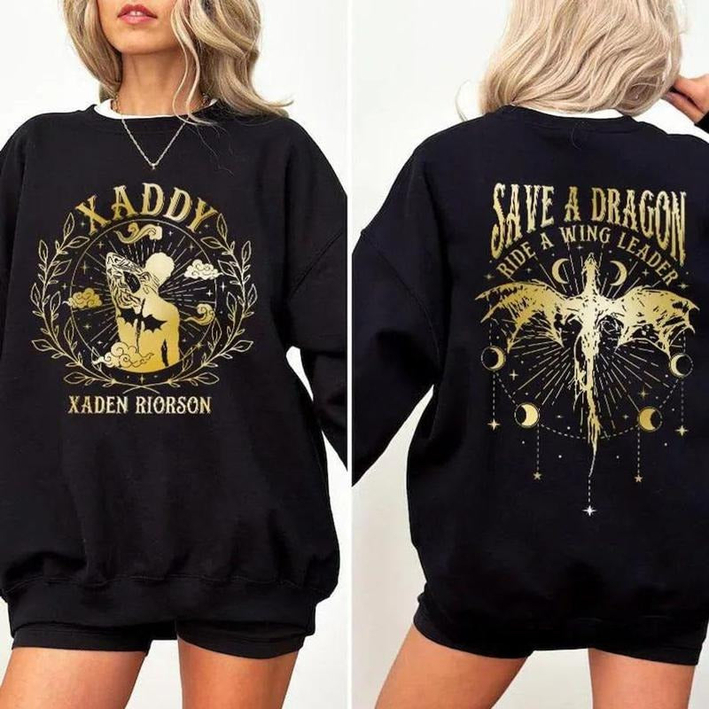 Fourth Wingg Sweatshirt, Xaden Riorson Hoodie, Basgiath War Collegee, Onyx Storm Tshirt, Xaddy Shirt, Wingleader Tee, Violet Sorrengail Sweater Tee