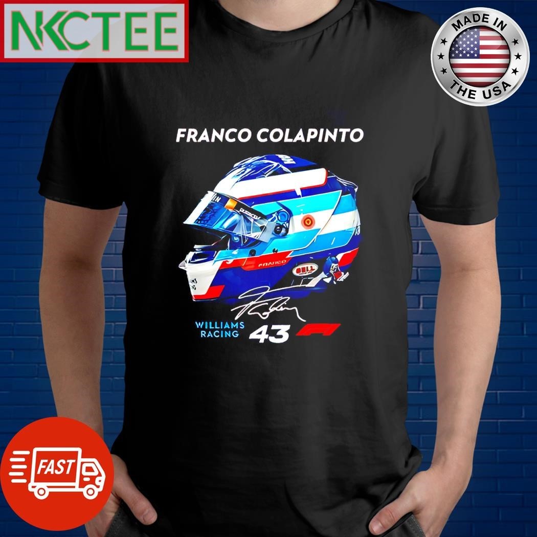 Franco Colapint Williams Racing 43 F1 signature helmet shirt