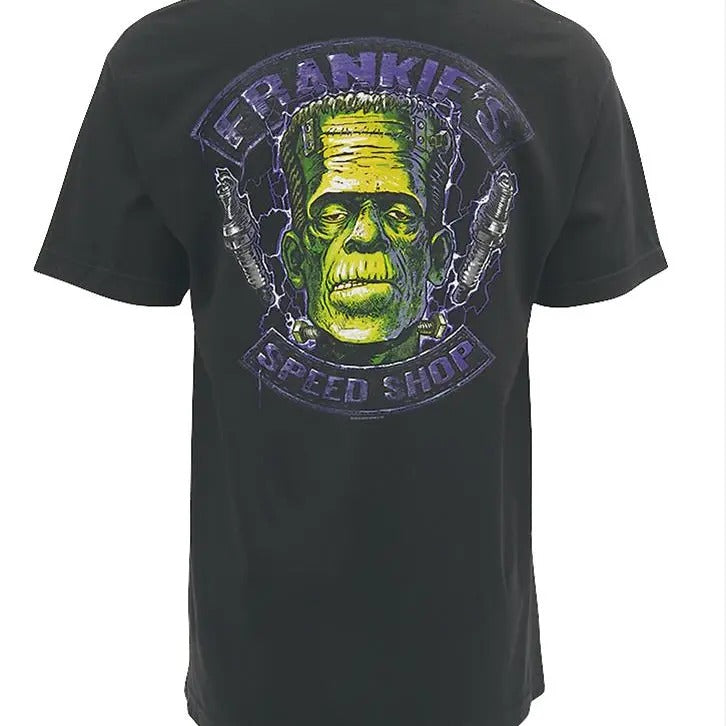 Frankie's Speed Shop T-Shirt mens  clothing Crewneck Cotton