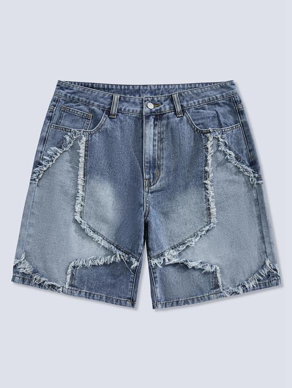 Frayed Hem Lightsaber brand TikTokShopBlackFriday Pattern Wide Leg Jorts Denim Shorts with Pocket T-Shirts, Hoodie,...