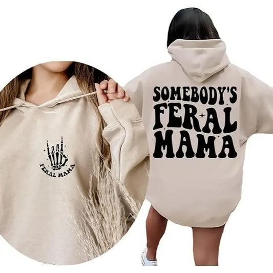 Freal Mom Hoodie Casual Street Style Fleece Pullover Hooded Sweatshirt Tops Trendy for Women for Men, Perfect Gift