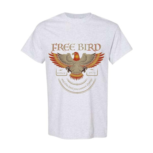 Free Bird Shirt, Comfort Colors Band T-Shirt, Retro Music T-Shirt, Rock Band Tee, Oversized Trendy Shirts Cotton Love Printed