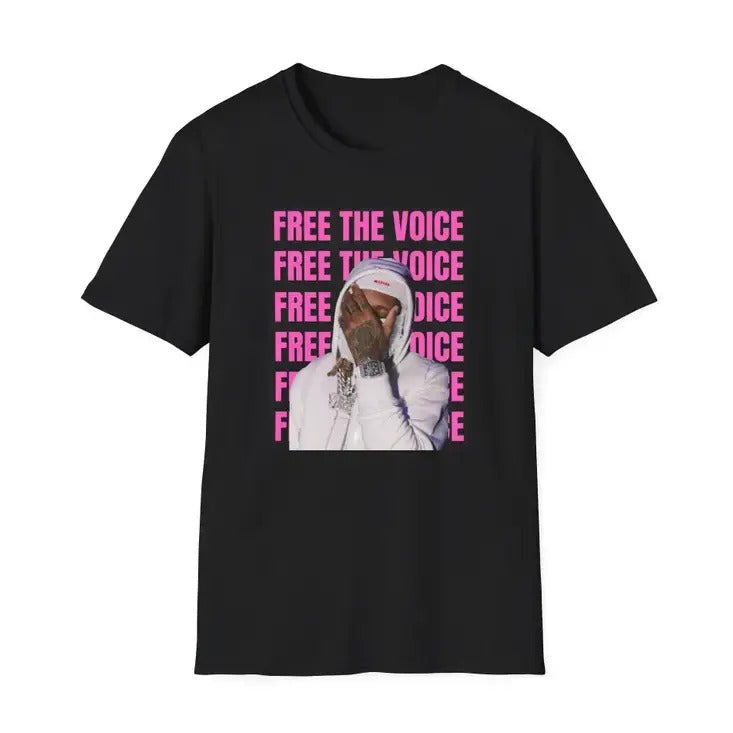 Free Lil Durk Pink Free The Voice T-Shirt Black Hoodie, Sweatshirt | DripVista.com