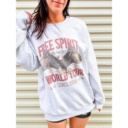 Free Spirit Eagle Graphic Top