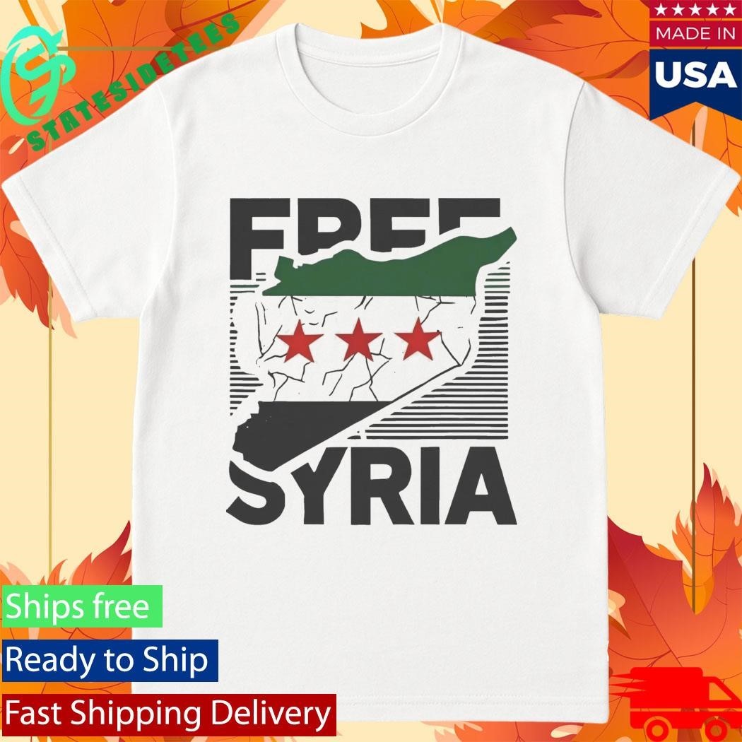 Free Syria Map Shirt