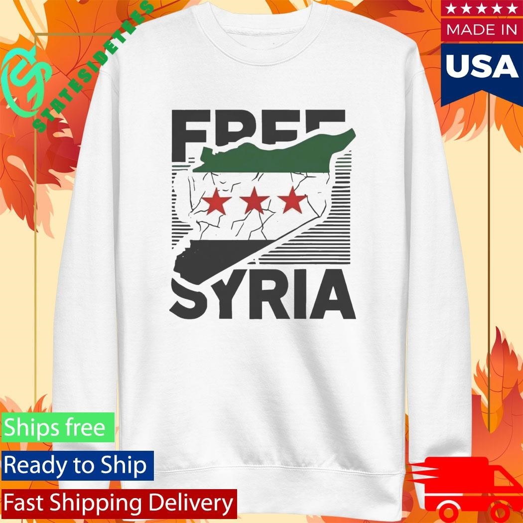 Free Syria Map Shirt