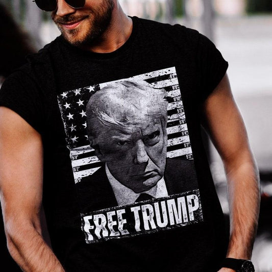 Free Trump Shirt, Donald Trump Mug Shot Shirt, FJB, Trump T-shirt , Trump Indictment, President Trump Shirt