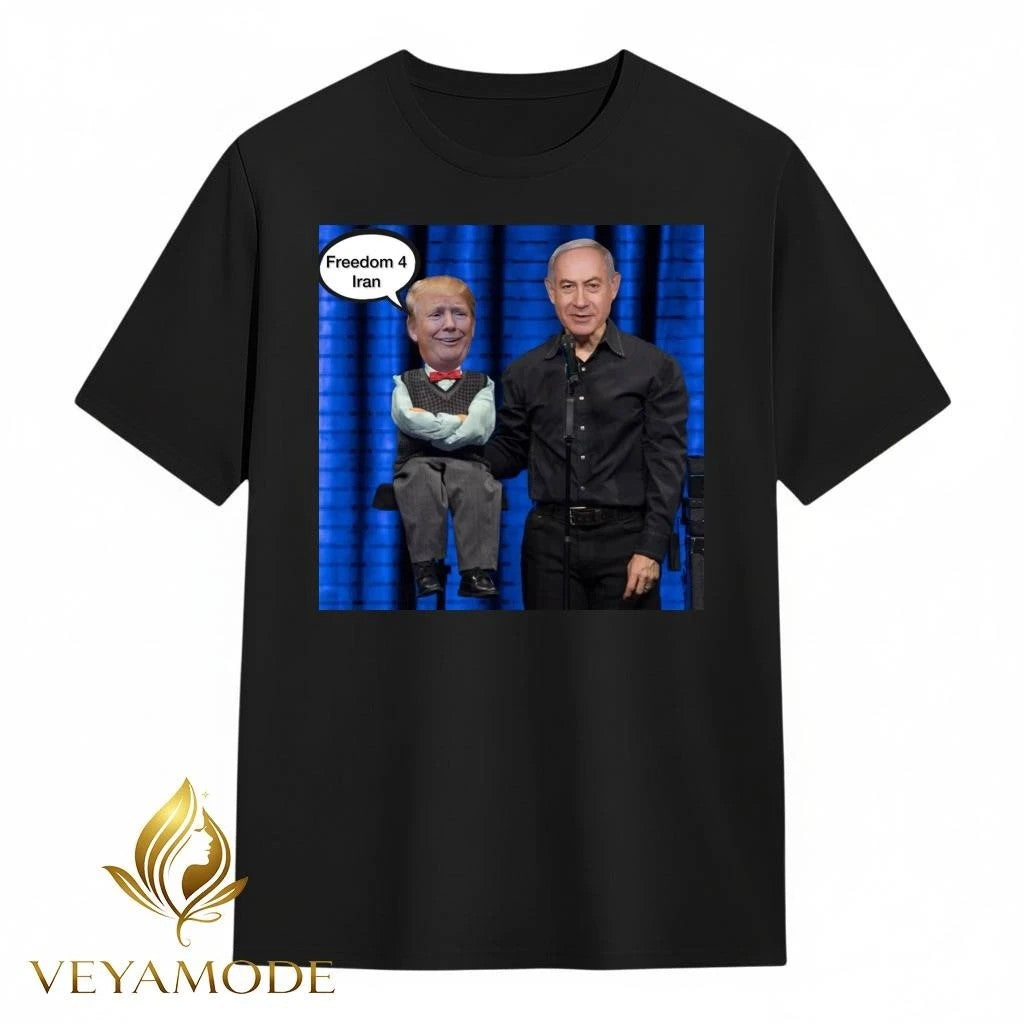 Freedom 4 Iran x Netanyahu manipulates the puppets Trump tee