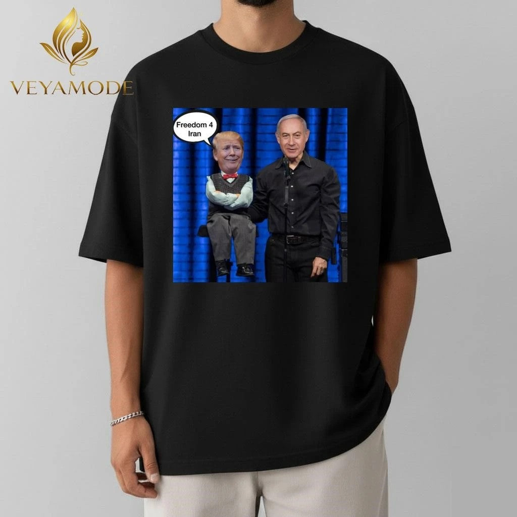 Freedom 4 Iran x Netanyahu manipulates the puppets Trump tee