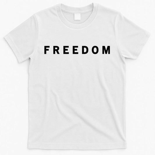 Freedom Charlie Kirk Patriotic Faith Political Awareness USA Christian Faith T-Shirt