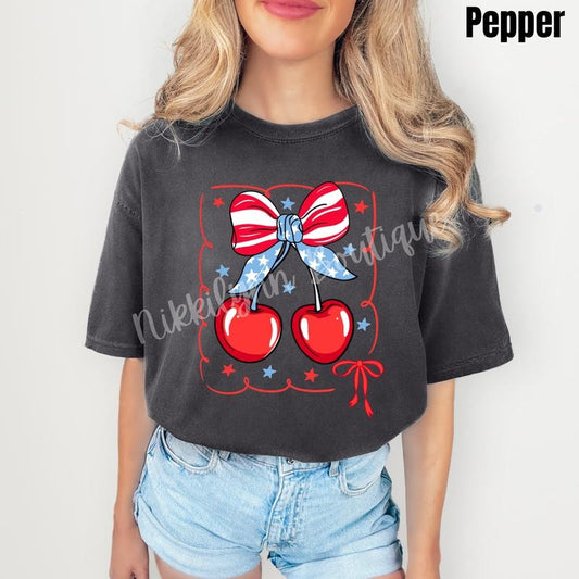 Freedom Cherries Comfort Colors T-Shirt 'NLB'