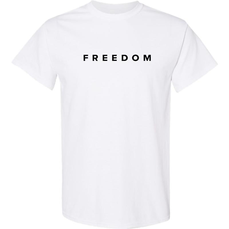 Freedom Classic Cotton Shirt Regular Fit Casual- Charlie Kirk R.I.P Tee, 2 Sided Graphic Design Unisex Cotton T-shirt for Men for Women Menswea