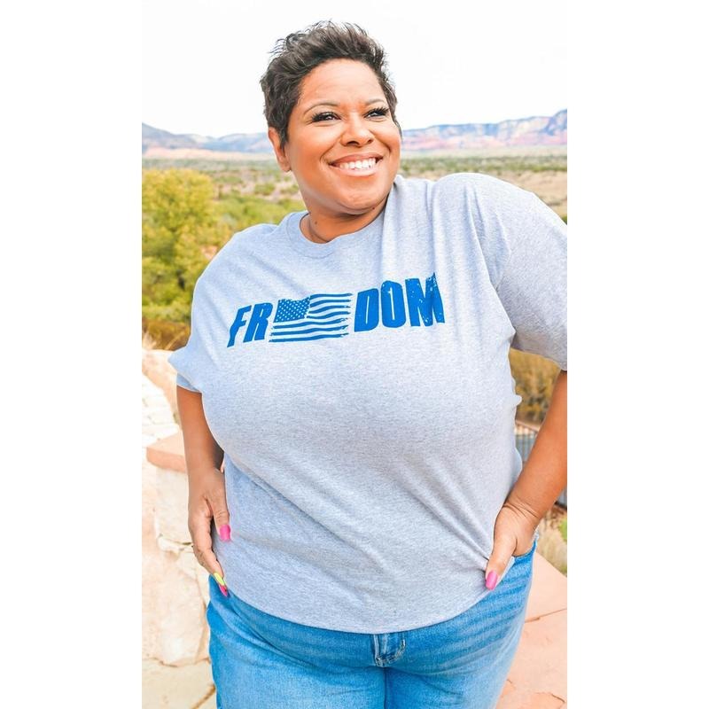 Freedom Flag Patriotic Graphic T-Shirt Hoodie, Sweatshirt | DripVista.com