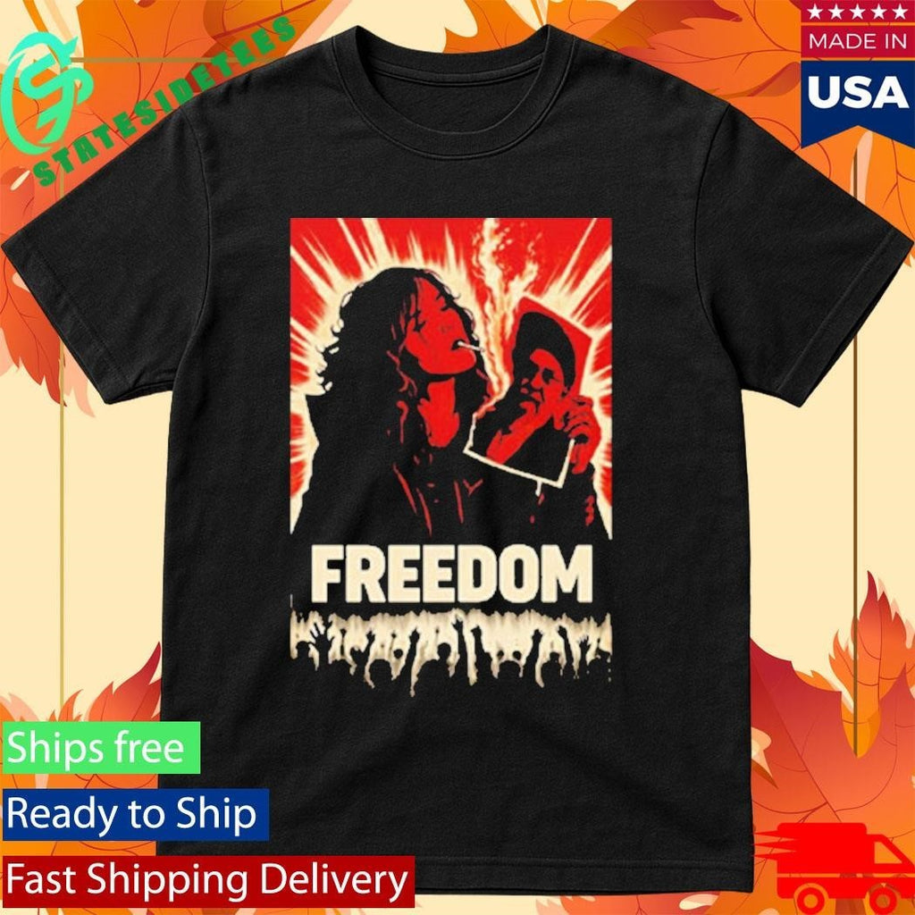 Freedom Iranian Lady Burning Khamenei Photo Shirt