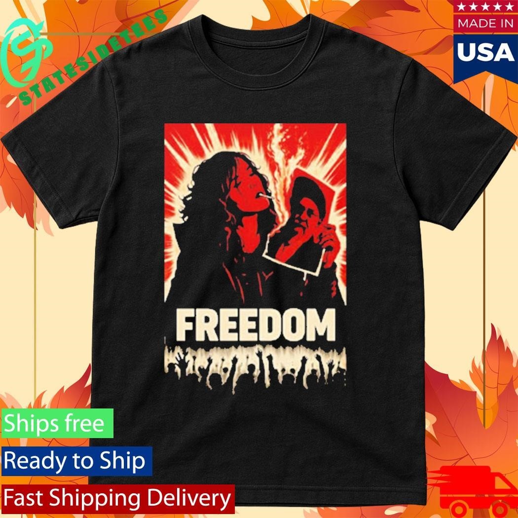 Freedom Iranian Lady Burning Khamenei Photo Shirt