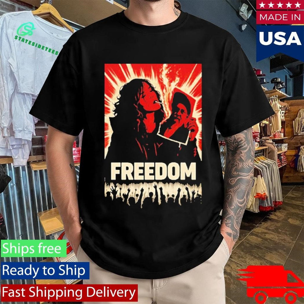 Freedom Iranian Lady Burning Khamenei Photo Shirt