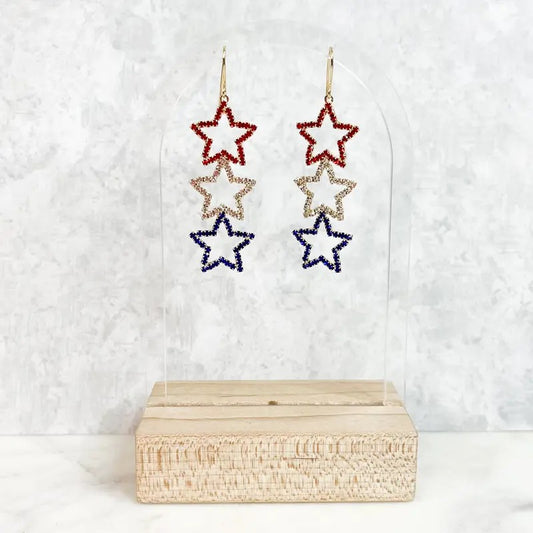 Freedom Rings Drop Earrings