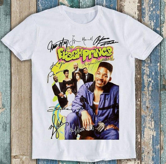 Fresh Prince Of Bel Air Cartoon Duo 90s Sitcom Collage Graphic Vintage Shirt