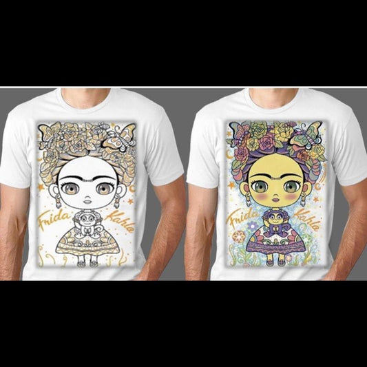 Frida changing color t-shirt