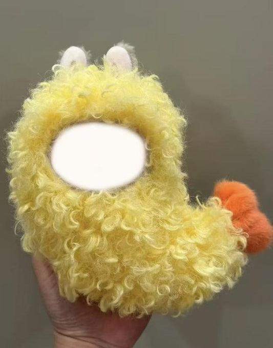 Fried Prawn Doll Clothes - Yellow Curly Outfit for Collectors & Enthusiasts of POP MART Series