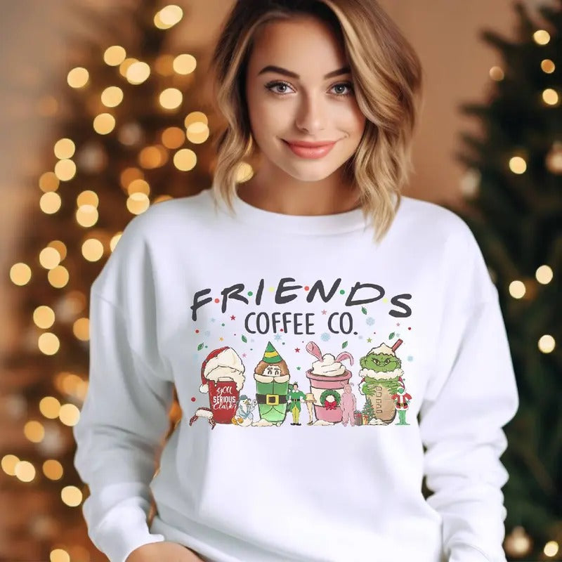 Friend Coffe Co Shirt Home Alone Grnnch Elf A Christams Story National Lampoons Christmas Shirt Vintage Christmas Movies Shirt, Christmas Holiday Vacation Shirt